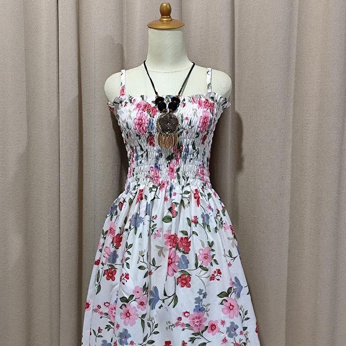 Best Seller Dress Korean Style//Dress Smok//Dress Kerut//Daster Mini Kekinian//Baju Pantai Original