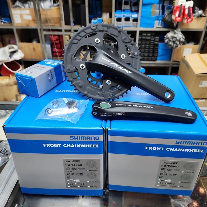 Crank Arm Shimano Alivio Fc-T4060 48-36-26T Arm 170Mm Original Alivio Fc 4060 Hollowtech 2
