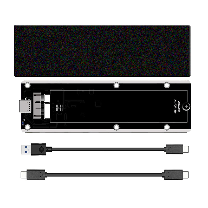 For Apple Macbook 2010 2011 Air SSD A1369 A1370 Portable Case USB3.2 GEN2 to 12+6Pin M.2 SATA SSD
