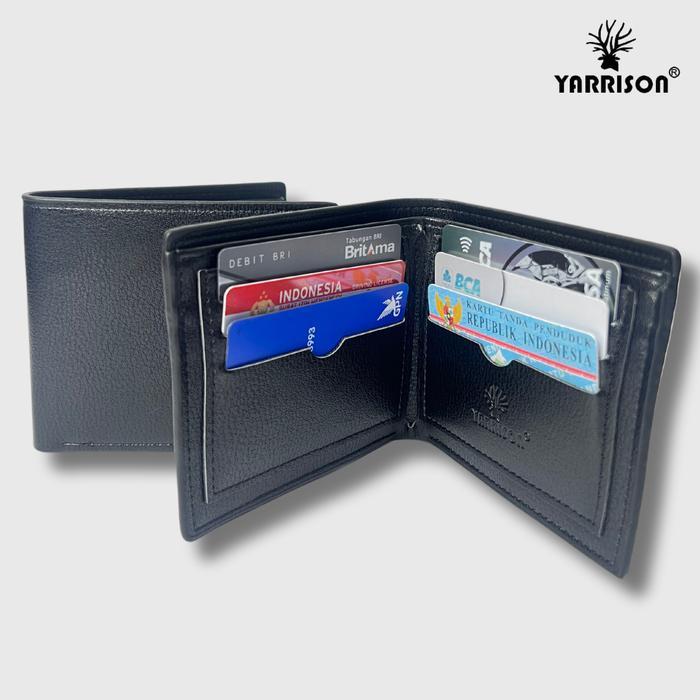 Eiger - Yarrison Dompet Lipat Pria Kulit Pu Premium Hitam Kartu Uang