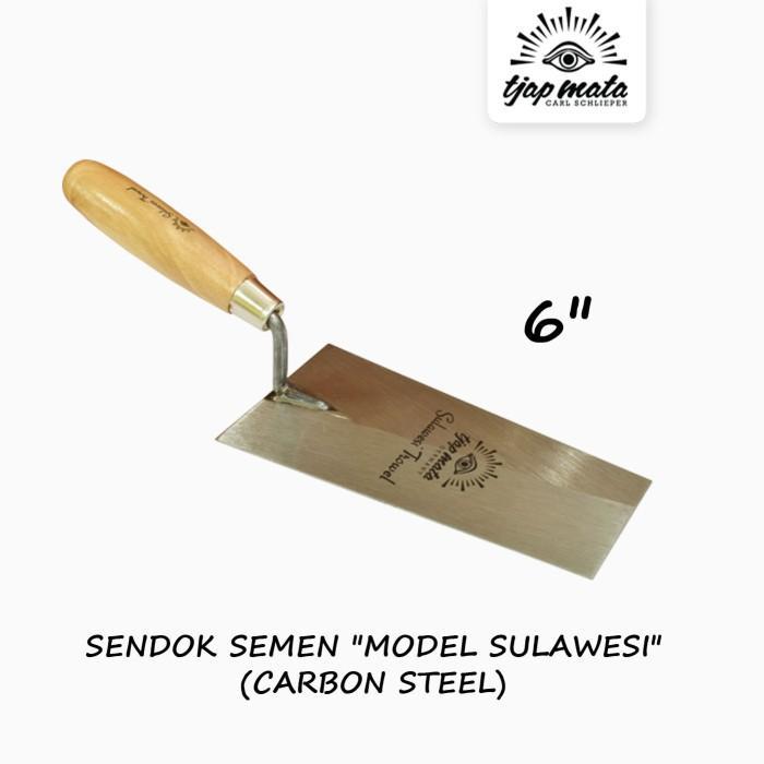 Tjap Mata / Cap Mata Sendok / Cetok Semen Sulawesi 6" (Carbon Steel)