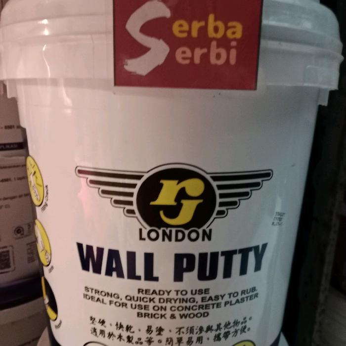 (25Kg Rj London) Dempul Wall Putty Plamir Dinding Beton Rj