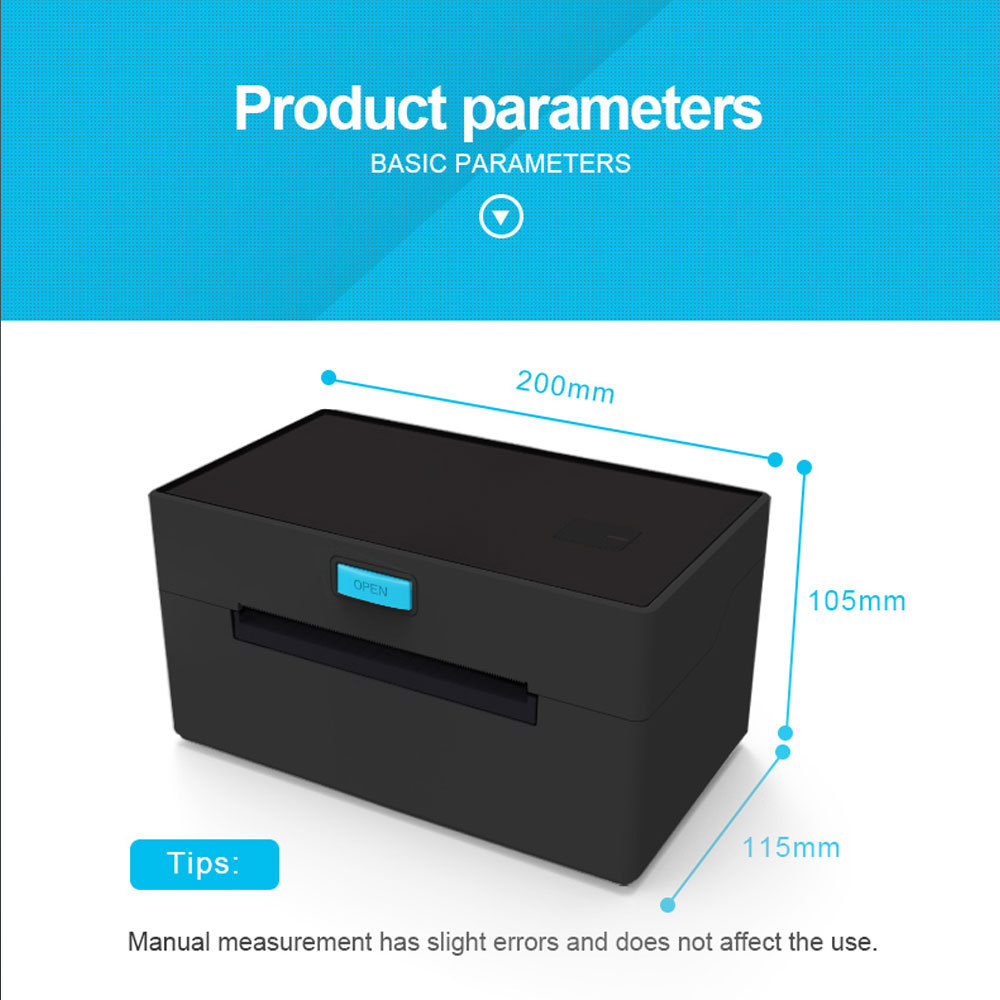 POS 9220 WIFI Shipping Label Printer Address Thermal Label Printer 4X6 Barcode Printer USB Bluetooth
