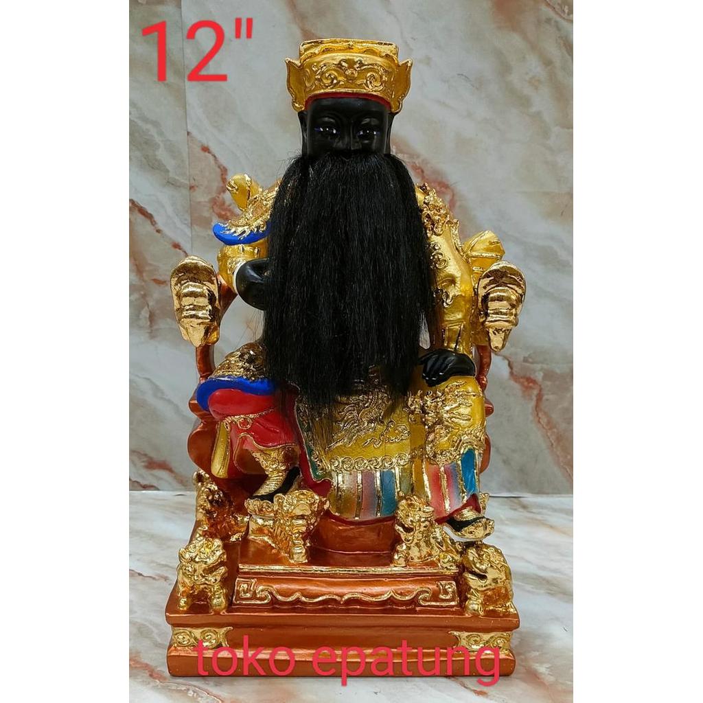 patung dewa kim ong , kim hu ong ya fiber 12 inch