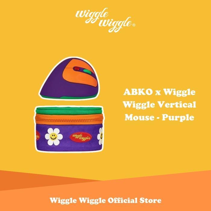 Wiggle Wiggle ABKO x Wiggle Wiggle Vertical Mouse - Purple