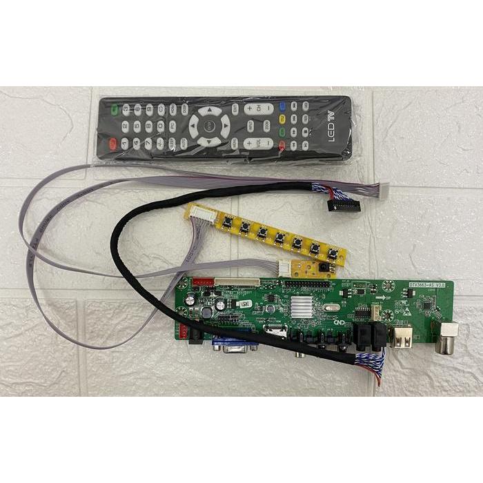 Modul PCB Kit Driver LCD LED Universal DTV3663 untuk Digital TV DVB T2