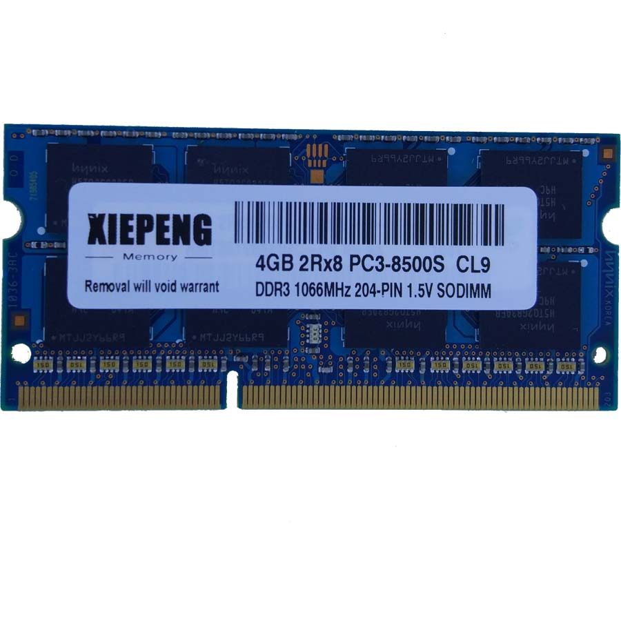 Notebook Memory for MacBook MC516 MC207 MB467 Laptop 4GB 2Rx8 PC3-8500S DDR3 8G 1066 MHz 4gb pc3