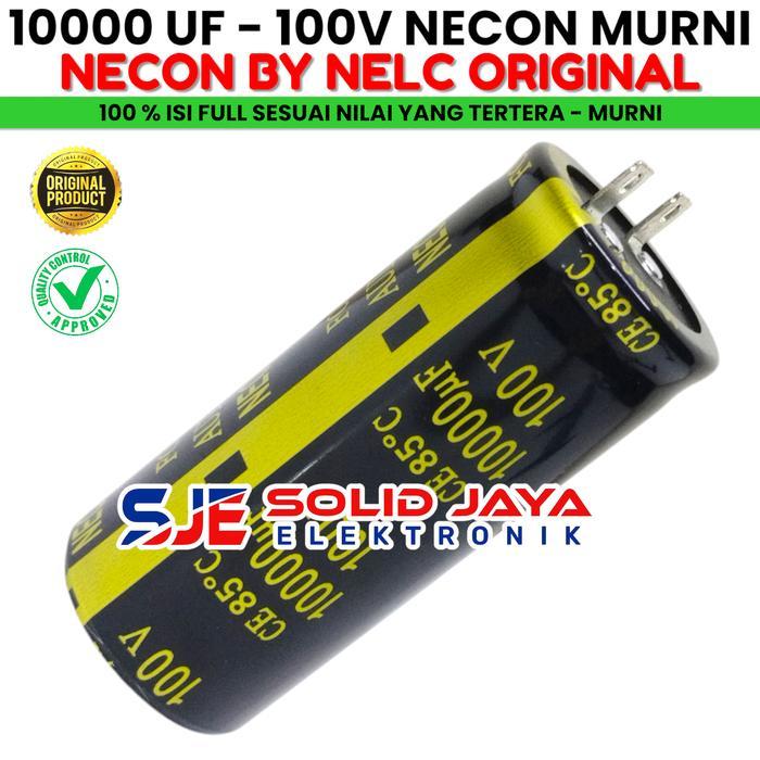 Capasitor Elko 10000 Uf 100 V Necon Murni Asli Elco Necon 10000Uf 100V Elko Capasitor Kapasitor