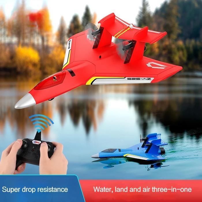 TERLARIS Zhiyang Pesawat RC ZY525 ZHIYANG ZY-525 2.4GHz EPP Foam Amphibious RC Plane RTF Ready to