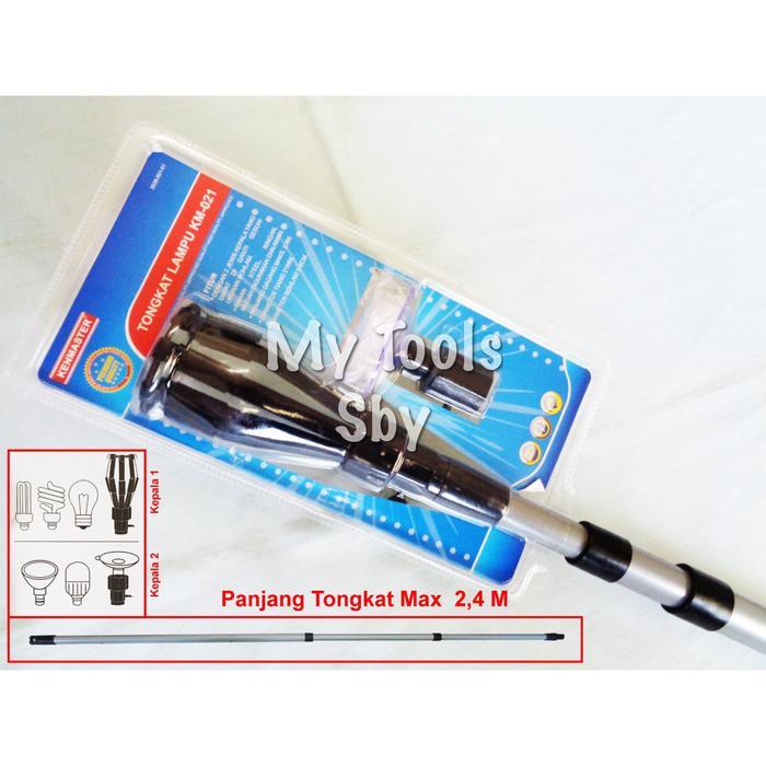 Terlaris Kenmaster Tongkat Lampu Ganti Bohlam Panjang 2,4 Meter Km-021
