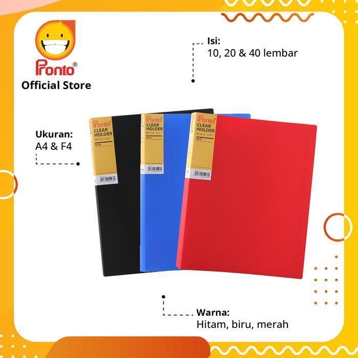 Pronto Map Clear Holder A4 - Biru (Isi 10 Lembar)