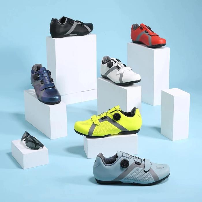 Santic Sepatu Sepeda Pria Non Cleat Roadbike Apollo 2.0 S20016 Cycling Non Lock Men Shoes Rotating