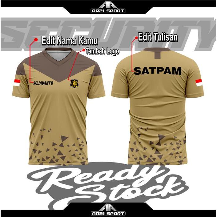 Premium AR21sport Jersey Satpam / Security Free Custome Nama Fullprinting HD
