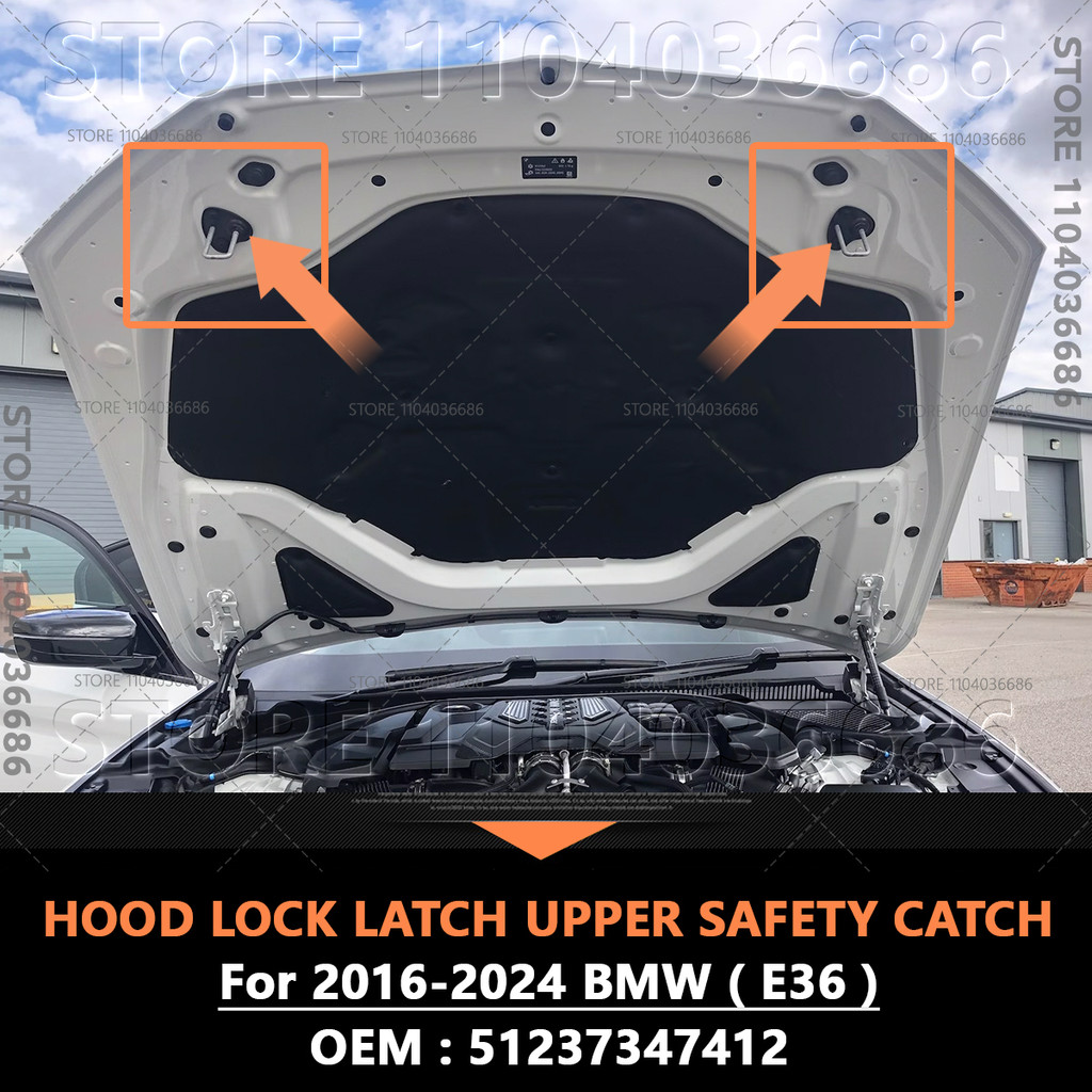 For 2016-2024  530i 540i 640i 740i 750i X3 X4 X5 X6 X7 Z4 M5 Hood Lock Latch Upper Safety Catch