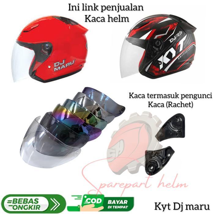 "New" Kaca helm Kyt Dj maru Visor helm Kyt Dj maru rachet