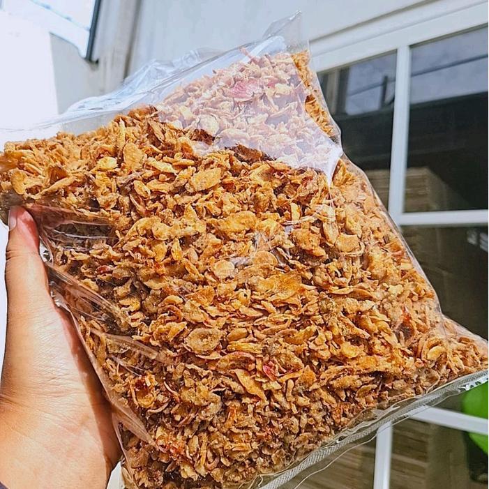 "New" Bawang Merah Goreng 1KG Grade B, Bawang Goreng kemasan 1000g, Bahan Masakan Spices