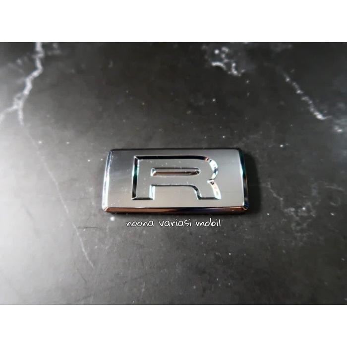 Promoo Logo Emblem Huruf Tipe R Daihatsu Ayla Sigra Xenia Chrome
