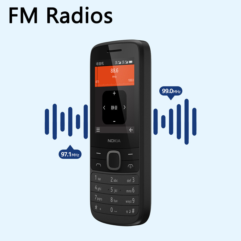 Global Rom Nokia 225 4G Dual SIM Cards 2.4" Display 1150mAh Battery Feature Mobile Phone Torch FM Ra