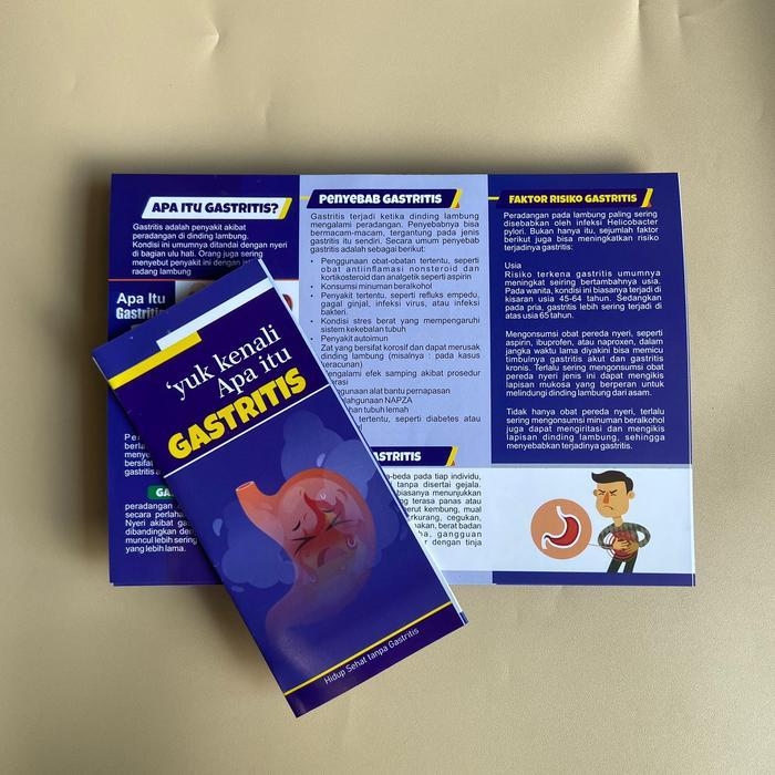 Leaflet Gastritis, Leaflet Kesehatan, Media Promkes