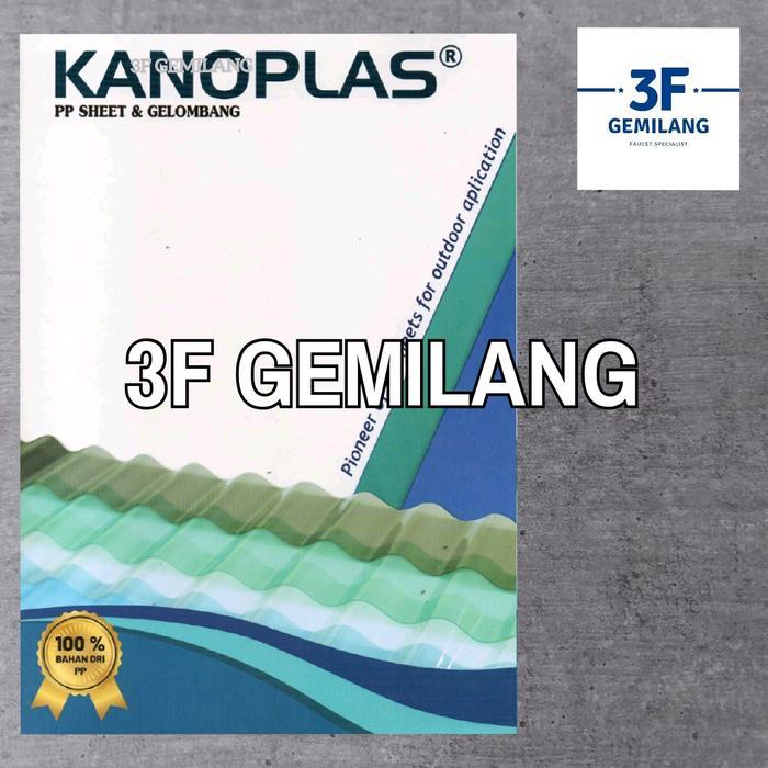Kanoplas - Fiber Plastik Pelapis Penutup Pagar - Plastik Atap Kanopi - Kanoplas Polos 1.2 Mm Meteran