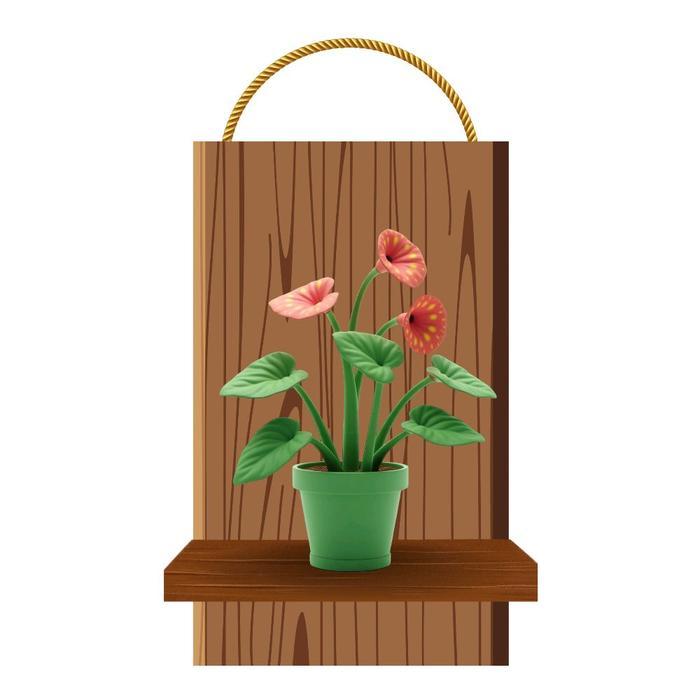 [COD] Handmadeku -Dekorasi Gantung Dinding Hiasan Dinding Motif Bunga Anggrek Hiasan Gantung Bunga