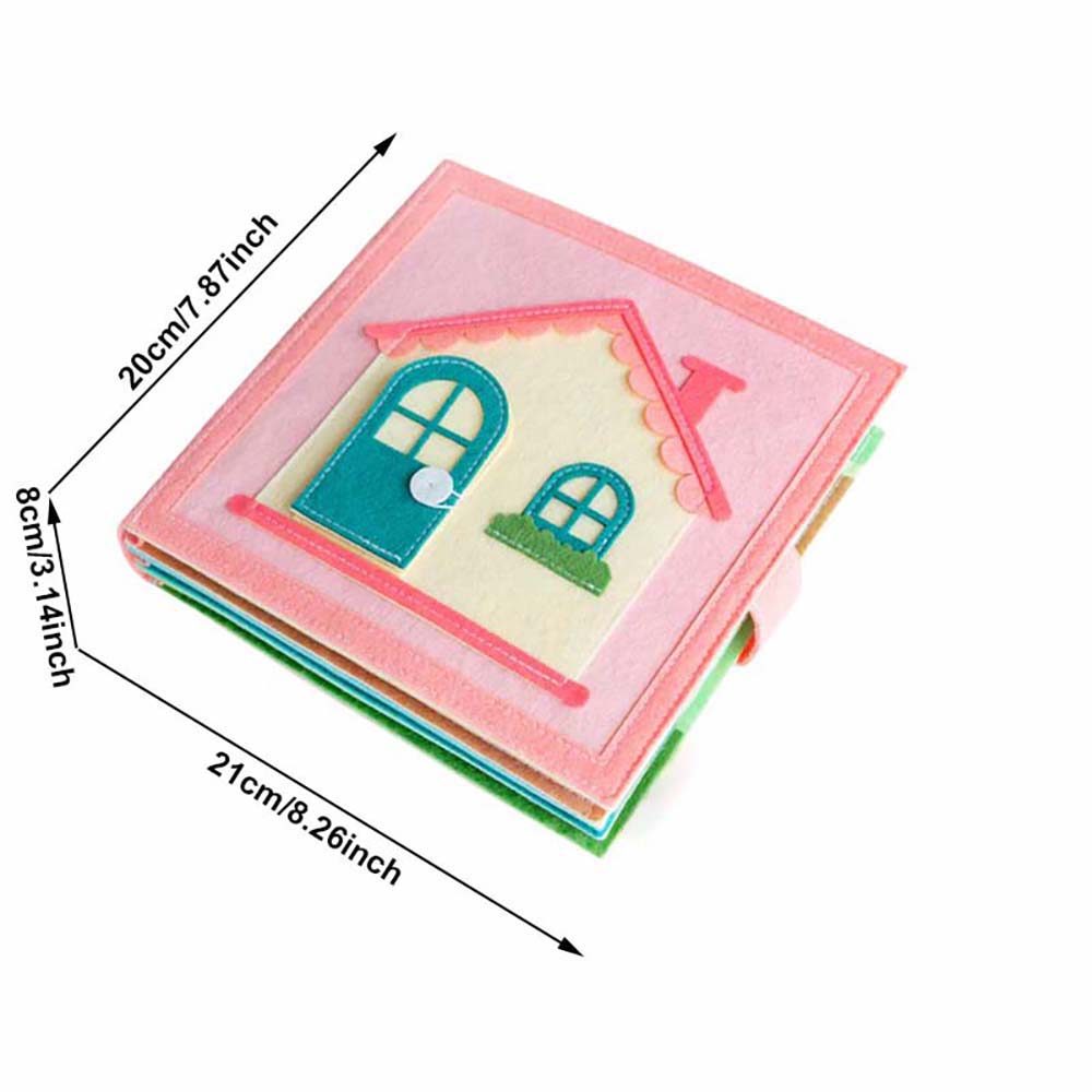 Quiet Felt Book Montessori Sensory Busy Board For Early Activity Learning Book Little Doll House