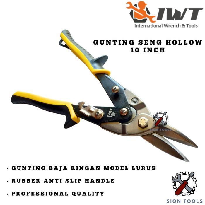 IWT GUNTING SENG BAJA RINGAN HOLO LURUS 10 INCH AVIATION SNIPS 10"