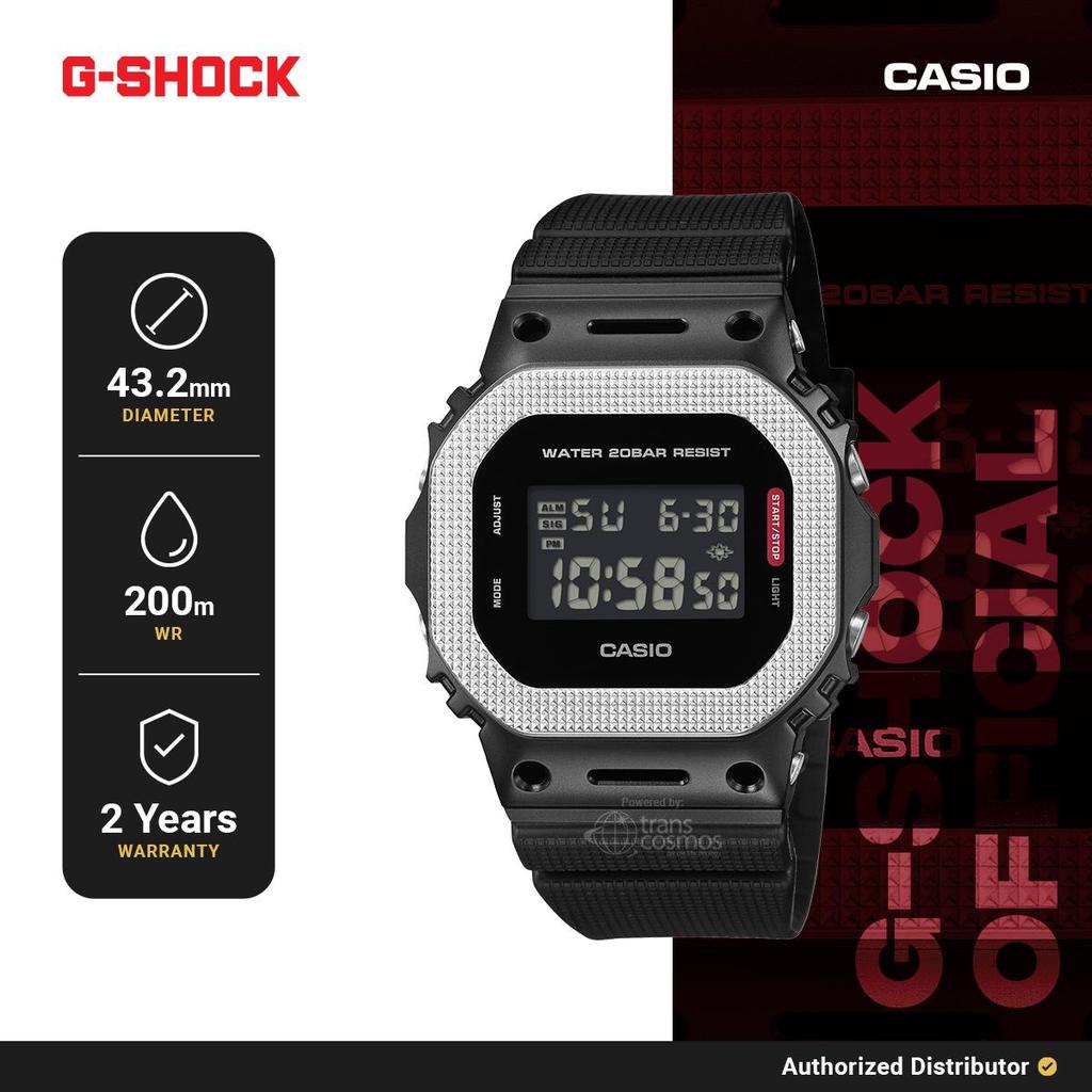 G-Shock Jam Tangan Digital Pria GM-5600BM-1DR Original Black Resin Strap