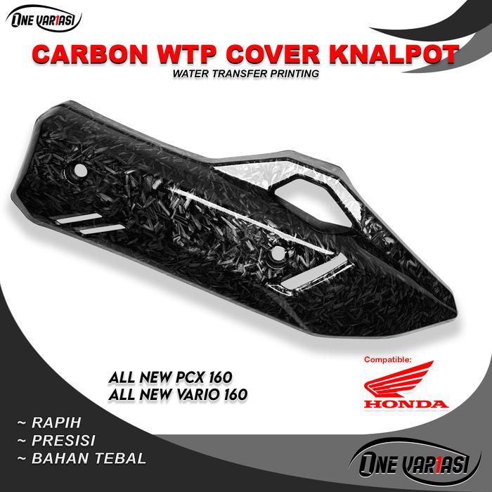 COVER TUTUP KNALPOT CARBON FORGED PCX 160 NEW / VARIO 160 NEW CARBON FORGED