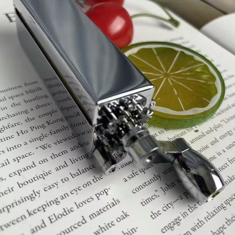 JUAL  70mm Length Brass Chrome Plated Silver Cigarette Maker Cigarette Rolling Machine Handmade Rare