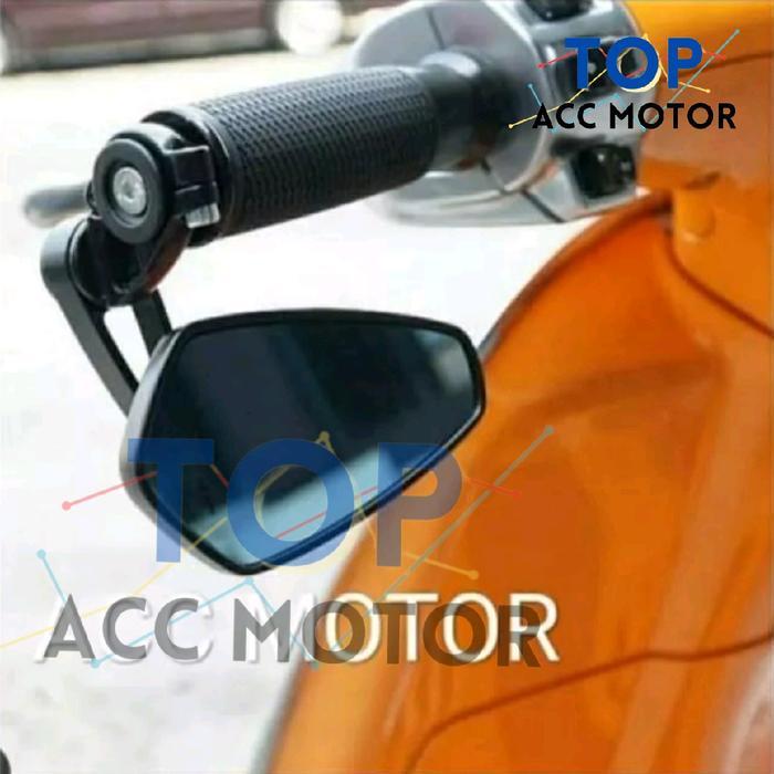 Spion Jalu Oval Cnc Spion Bar End Universal Nmax Aerox Filano Fazzio Vespa Beat Mio Scoopy Genio