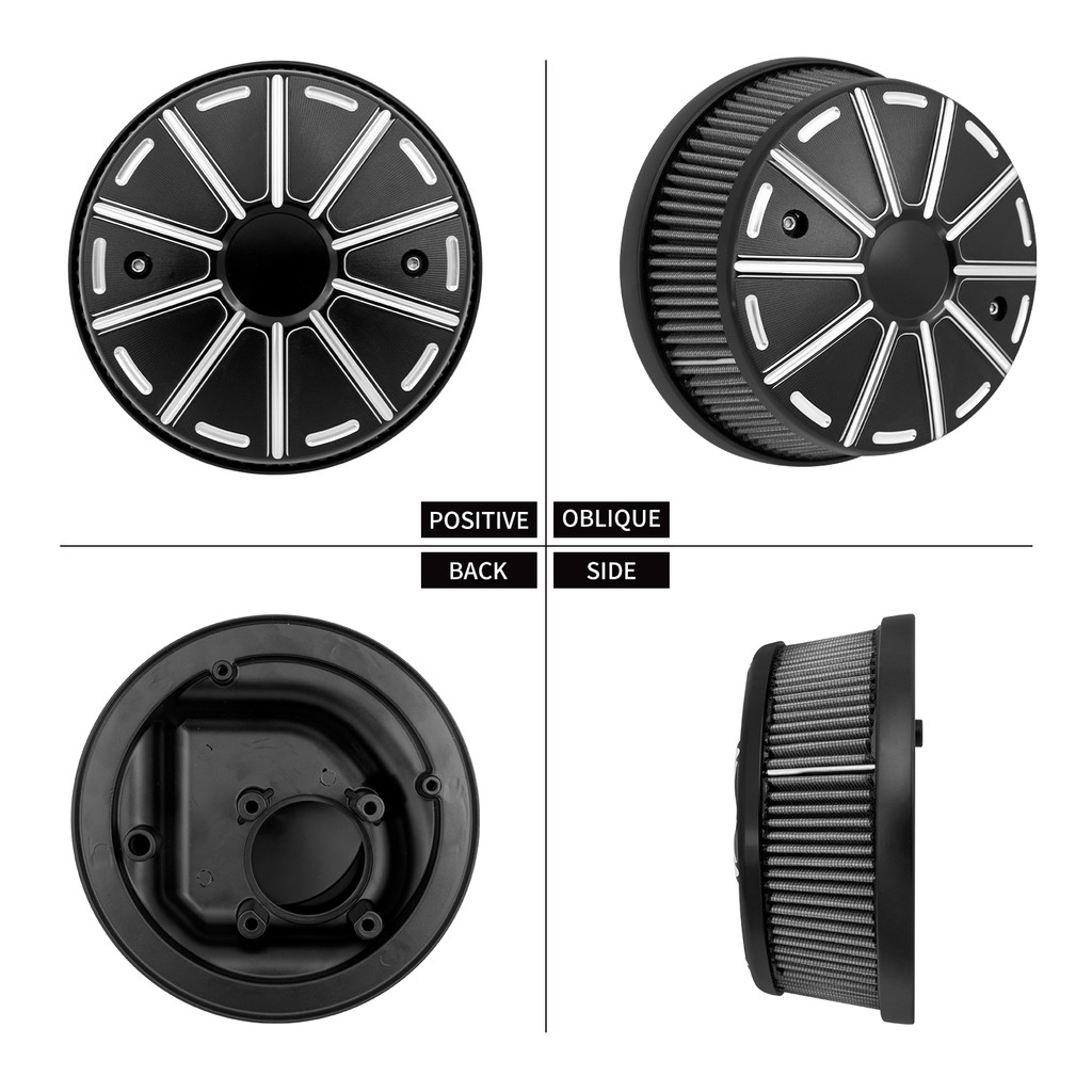 Motorcycle Air Intake Cleaner Filter High Flow For Indian Roadmaster Dark Horse Springfieid Chief