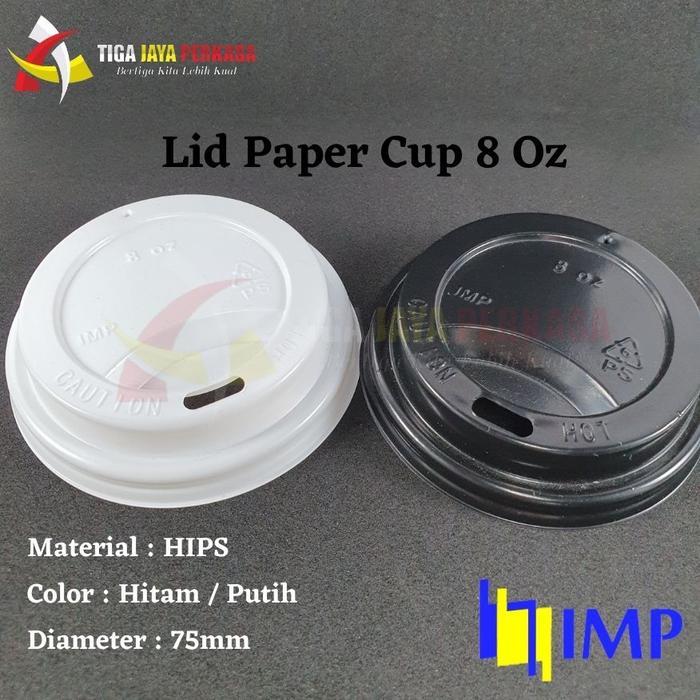 Tutup Paper Cup 8 oz / Lid Paper Cup 8 oz @50 Pcs