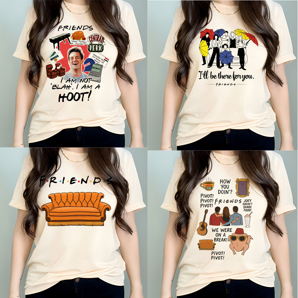 2026 Hip Hop Friends Serie Tv Tshirt Girl Gothic Vintage Harajuku Women Aesthetic T Shirt Graphic