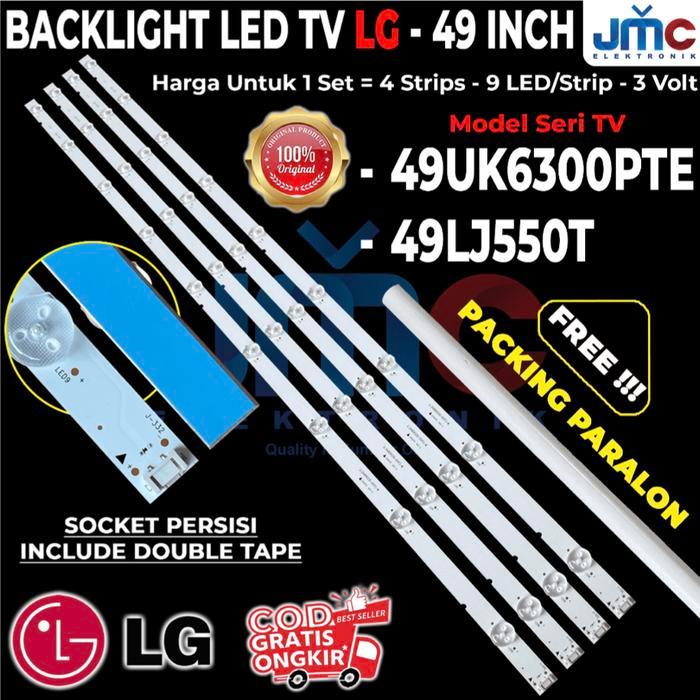 TERLARIS BACKLIGHT TV LED LG 49UK6300 LAMPU LED TV LG 49UK6300PTE 49LJ550T SALE