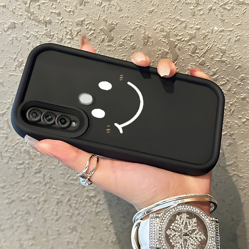 Casing Hp Untuk OPPO A31 2020 A8 Case Casing pola Rainbow smiley wajah Cesing HP Kasing Kesing mata 