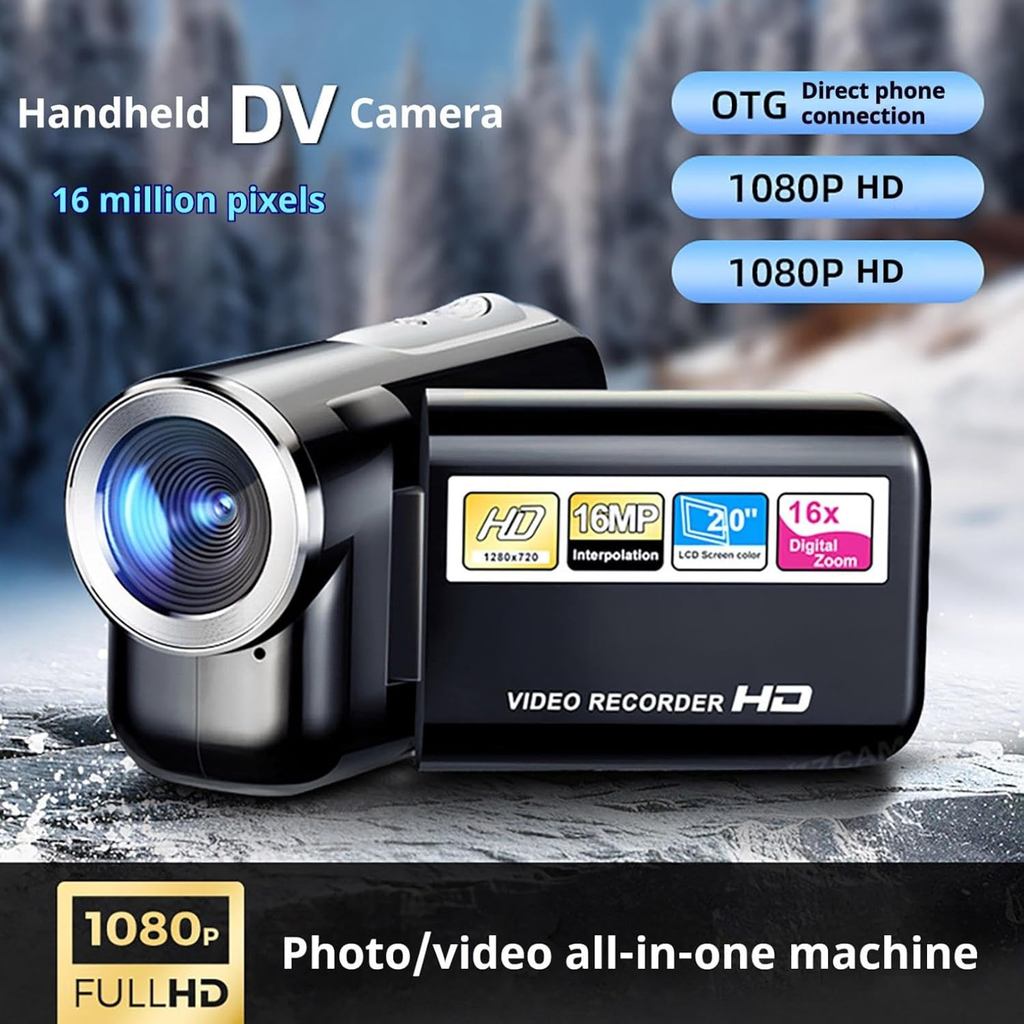 Full HD 1080P Rotation 16X High Definition Digital Camcorder Video DV Camera SD Card Hand-held DV