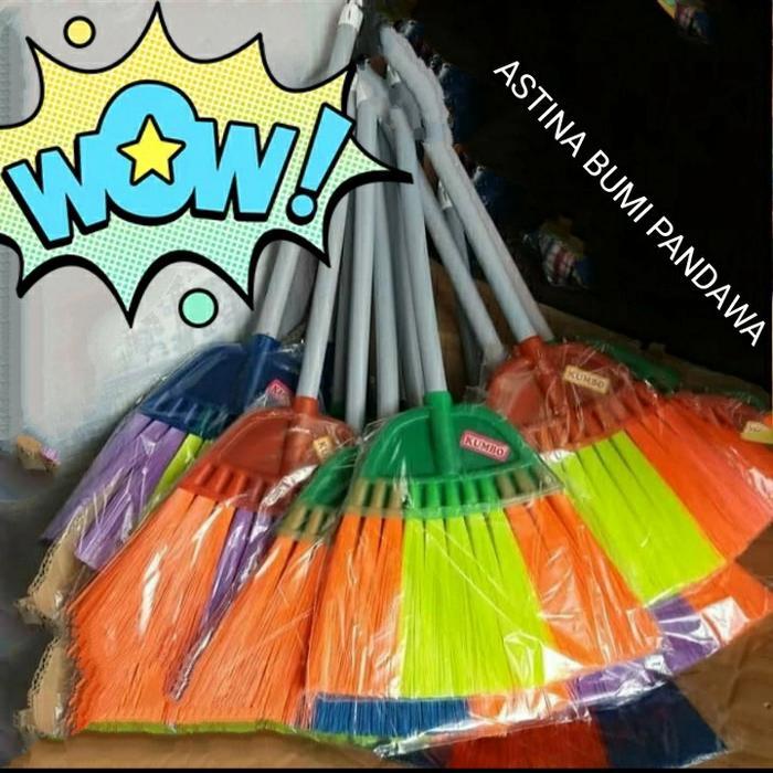 Sapu Ijuk Plastik Kecil Pendek Kumbo / Sapu Senar Nylon Kecil