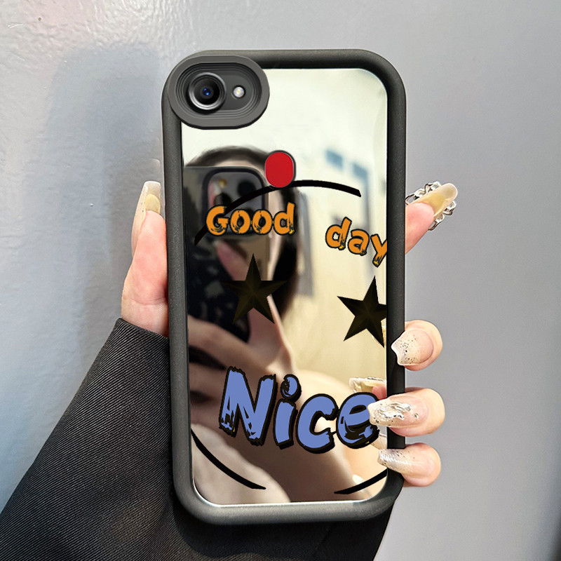 Casing Hp OPPO F5 F7 F5 Youth Case Casing tas wajah hantu Pola Kasus cermin tangga HP Kasing Silikon