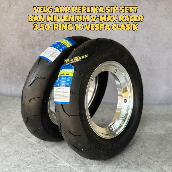 Velg Pelek Vespa Ring 10 Tubelesss Afr Set Ban Vespa Ring 10 Millenium Vmax Tubeless