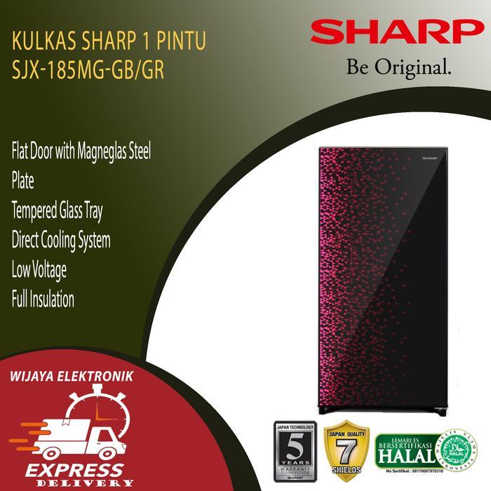 KULKAS 1 PINTU 166 LITER SHARP SJX185MGGB