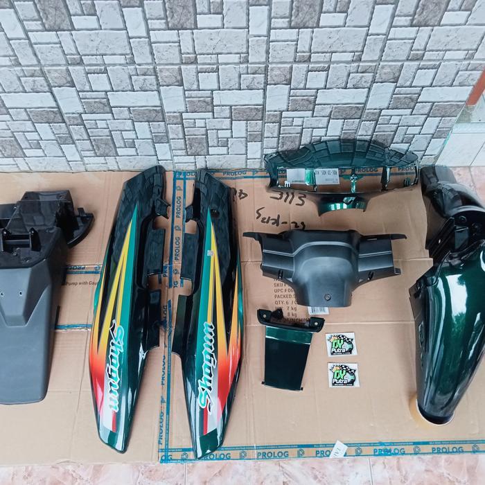 Paket body fullset halus suzuki shogun kebo hijau botol
