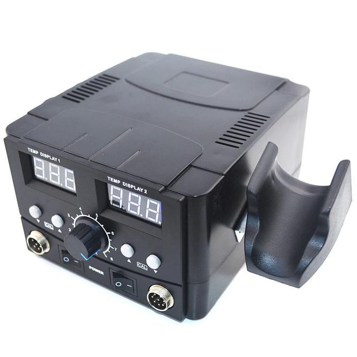 SOLDERING STATION 2IN1 SOLDER HOT AIR HEAT 750W YCD 8582D BLACK