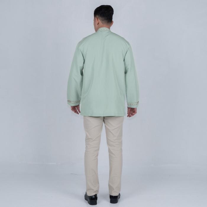m3 Benhill Taqwa Koko Bordir Pria Panjang Mint 2545-46-47-32Y Muslim Nyaman Dewasa