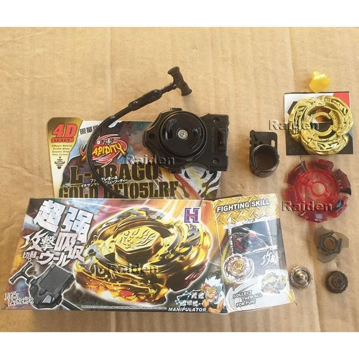 Beyblade Gold L-Drago Destroy (Kw) Ldrago Mainan Gasing Rakit Jepang Tokolisnanya