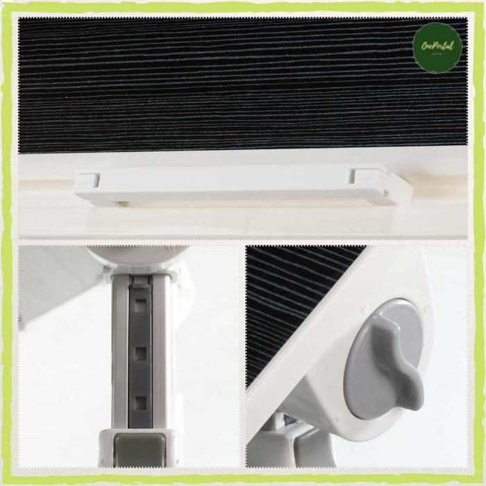 Meja Lipat Laptop Belajar Foldable Bed Table Adjustable 60x40 cm Tinggi 27-40 cm Bahan MDF &