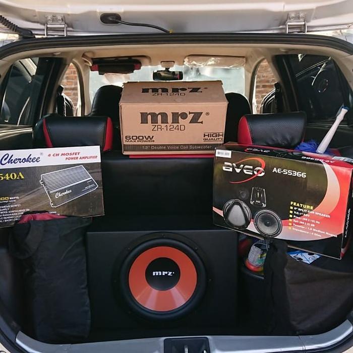 paket lengkap audio sound mobil plus head unit android