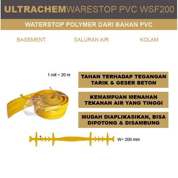 Grosir Ultrachem Waterstop Pvc Wsf 200 20 Meter Kuning