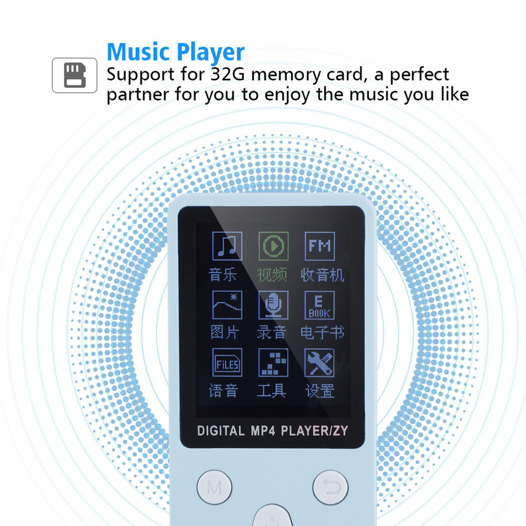Digital MP4 Player Digital Music Player Mini Portable USB Digital MP3 / MP4 Music Player Support