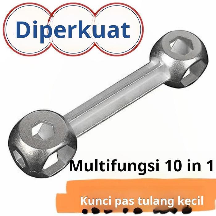 Kunci pas fraktur portabel multi-model multifungsi kunci pas sepeda serbaguna serbaguna